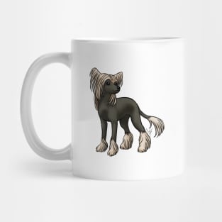 Dog - Chinese Crested - Hairless - Black and White Mug